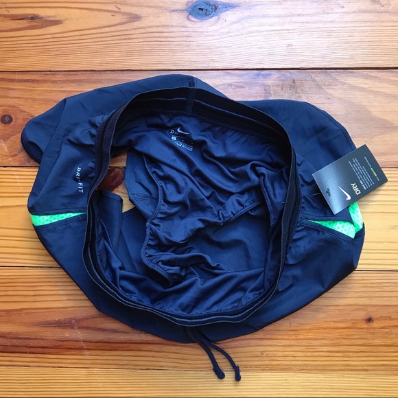 Nike Dri-Fit Navy Green Running Shorts, NWT, M - Picture 11 of 12